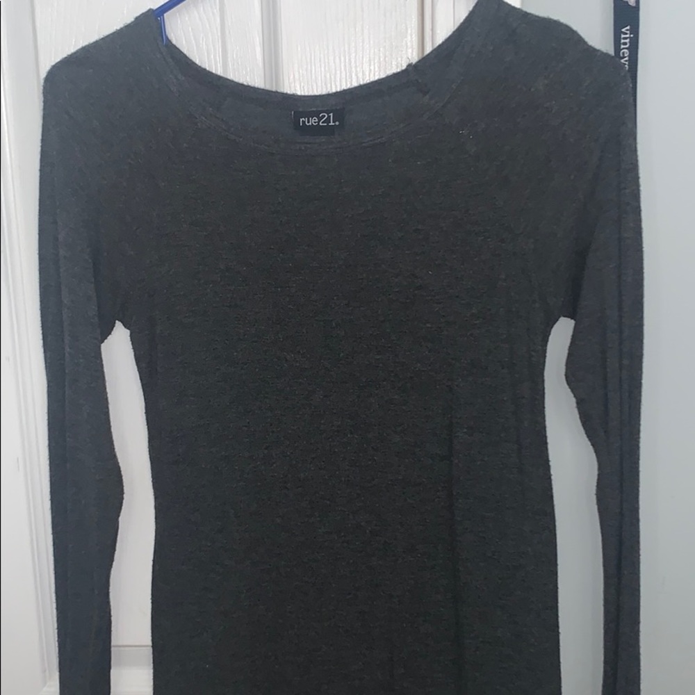 grey long sleeve